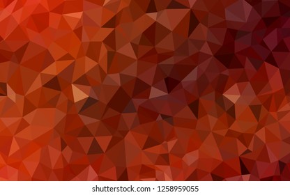 Light Red vector low poly texture. Colorful illustration in abstract style with triangles. Template for cell phone's backgrounds.