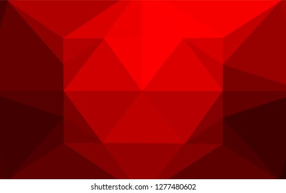 Light Red vector low poly layout. A vague abstract illustration with gradient. A new texture for your design.