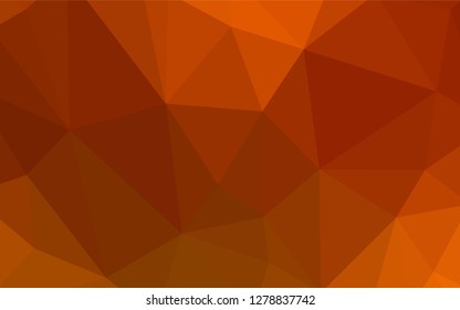 Light Red vector low poly texture. Colorful illustration in abstract style with triangles. Brand new style for your business design.