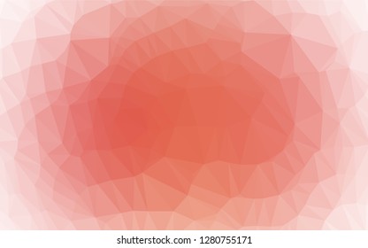 Light Red vector low poly texture. Geometric illustration in Origami style with gradient.  A completely new design for your business.