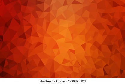 Light Red vector low poly background. Modern abstract illustration with triangles. Template for cell phone's backgrounds.