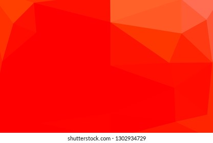 Light Red vector low poly cover. Glitter abstract illustration with an elegant design. Polygonal design for your web site.