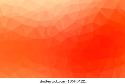 Light Red vector low poly layout. Colorful abstract illustration with gradient. Textured pattern for background.