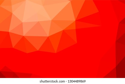 Light Red vector low poly texture. Creative illustration in halftone style with gradient. The template can be used as a background for cell phones.