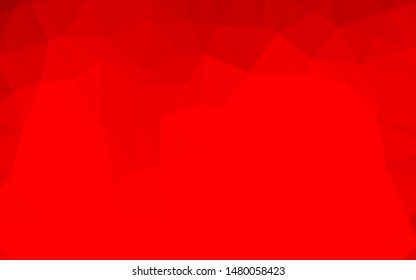 Light Red vector low poly layout. A completely new color illustration in a vague style. The best triangular design for your business.