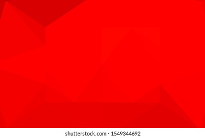 Light Red vector low poly cover. Shining colored illustration in a Brand new style. A completely new template for your business design.