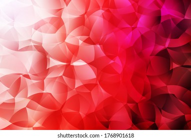 Light Red vector low poly texture. Glitter abstract illustration with an elegant triangles. Best triangular design for your business.