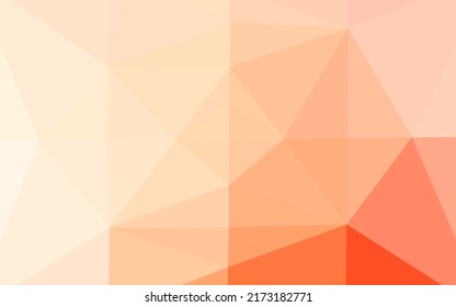Light Red vector low poly layout. Triangular geometric sample with gradient.  Elegant pattern for a brand book.