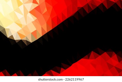 Vector de color rojo claro de baja textura de poli. Ilustración abstracta geométrica moderna con gradiente. Patrón triangular para el diseño de su negocio.