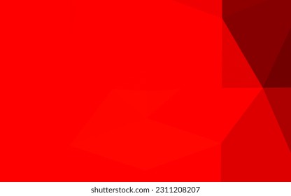Light Red vector low poly texture. A vague abstract illustration with gradient. Textured pattern for background.