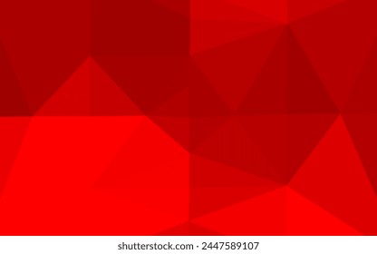 Light Red vector low poly layout. Creative illustration in halftone style with gradient. The best triangular design for your business.