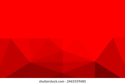 Light Red vector low poly texture. Shining illustration, which consist of triangles. The best triangular design for your business.