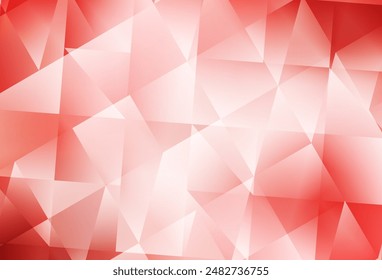 Light Red vector low poly texture. Elegant bright polygonal illustration with gradient. Textured pattern for your backgrounds.