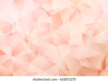 Light Red vector low poly template. A vague abstract illustration with gradient. The completely new template can be used for your brand book.