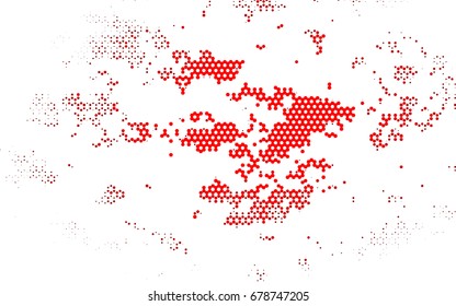 Light Red vector low poly background. A sample with a polygonal design. Low poly illustration, low polygonal background.