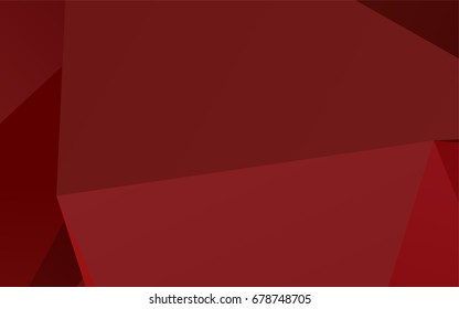 Light Red vector low poly template. Creative geometric illustration in Origami style with gradient. The best triangular design for your business.