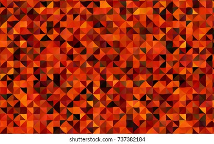 Light Red vector low poly template. Shining illustration, which consist of triangles. Triangular pattern for your business design.