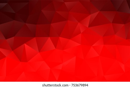 Light Red vector low poly background. Glitter abstract illustration with an elegant design. The completely new template can be used for your brand book.