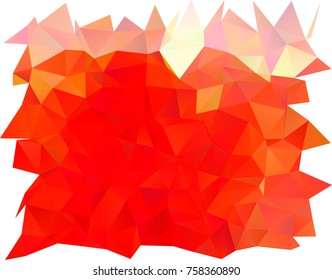 Light Red vector low poly background. A sample with polygonal shapes. The template can be used as a background for cell phones.