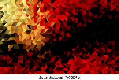 Light Red vector low poly background. Colorful abstract illustration with gradient. The best triangular design for your business.