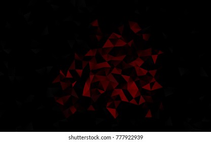 Light Red vector low poly template. Creative geometric illustration in Origami style with gradient. The polygonal design can be used for your web site.