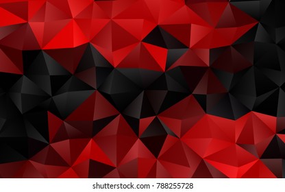 Light Red vector low poly background. Geometric illustration in Origami style with gradient.  The elegant pattern can be used as part of a brand book.
