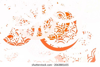 Light Red vector Modern abstract illustration with colorful water drops. Modern abstract illustration with colorful water drops. Wallpaper for a cell phone.