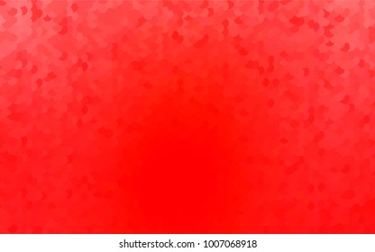 Light Red vector modern geometrical circle abstract background. Dotted texture template. Geometric pattern in halftone style with gradient. 