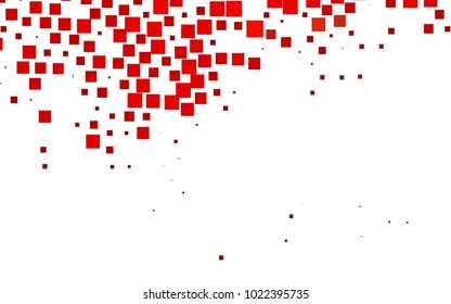 Light Red vector modern geometrical background. Abstract template. Geometric pattern in square style with gradient.
