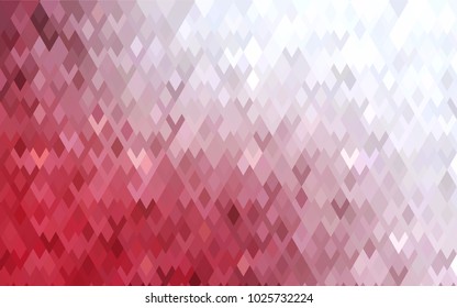 Light Red vector modern geometrical background. Abstract template. Geometric pattern in square style with gradient.