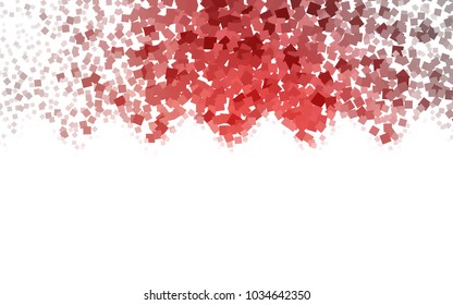 Light Red vector modern geometrical background. Abstract template. Geometric pattern in square style with gradient.