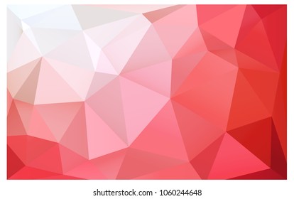 Light Red vector modern geometrical abstract background. Texture, new background. Geometric background in Origami style with gradient. 