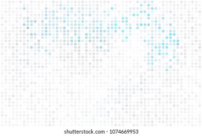 Light Red vector modern geometrical circle abstract background. Dotted texture template. Geometric pattern in halftone style with gradient. 