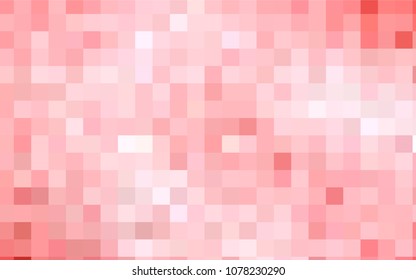 Light Red vector modern geometrical background. Abstract template. Geometric pattern in square style with gradient.