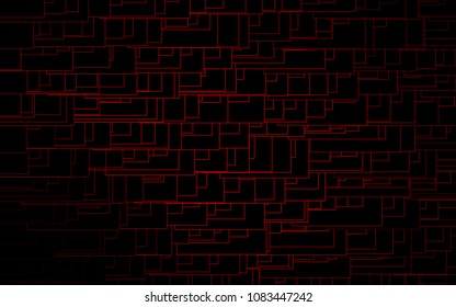 Light Red vector modern geometrical background. Abstract template. Geometric pattern in square style with gradient.