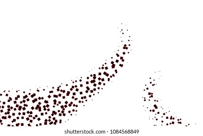 Light Red vector modern geometrical background. Abstract template. Geometric pattern in square style with gradient.
