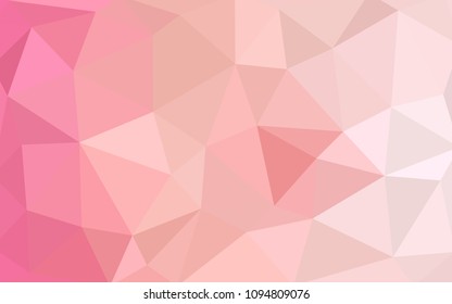 Light Red vector modern geometrical abstract background. Texture, new background. Geometric background in Origami style with gradient. 