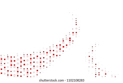 Light Red vector modern geometrical background. Abstract template. Geometric pattern in square style with gradient.