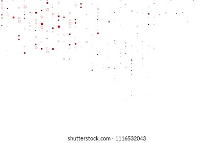 Light Red vector modern geometrical background. Abstract template. Geometric pattern in square style with gradient.