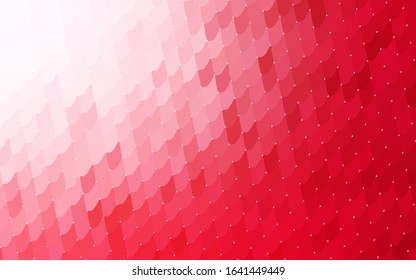 Light Red vector modern geometrical background. Abstract template. Geometric pattern in square style with gradient.