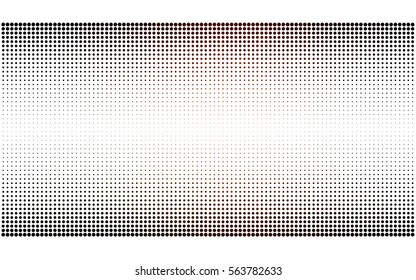 Light Red vector modern geometrical circle abstract background. Dotted texture, seamless template. Geometric pattern in halftone style with gradient. 