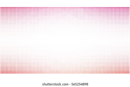 Light red vector modern geometrical circle abstract background. Dotted texture, seamless template. Geometric pattern in halftone style with gradient. 