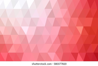 Light Red vector modern geometrical abstract background. Texture, new background. Geometric background in Origami style with gradient. 