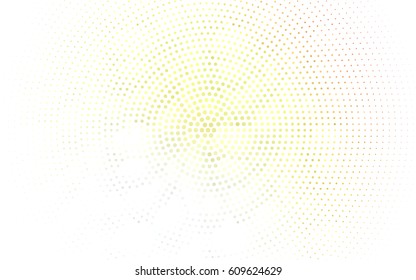 Light Red vector modern geometrical circle abstract background. Dotted texture template. Geometric pattern in halftone style with gradient. 