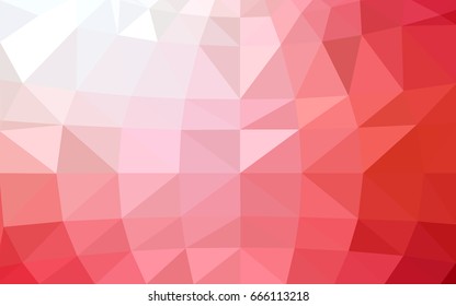 Light Red vector modern geometrical abstract background. Texture, new background. Geometric background in Origami style with gradient. 