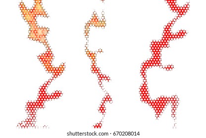 Light Red vector modern geometrical abstract background. Texture, brand-new background. Geometric background in Origami style with gradient. 