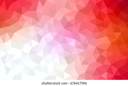 Light Red vector modern geometrical abstract background. Texture, new background. Geometric background in Origami style with gradient. 