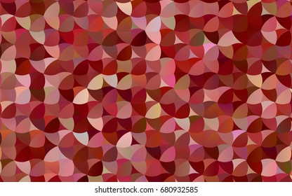Light Red vector modern geometrical circle abstract background. Dotted texture template. Geometric pattern in halftone style with gradient. 