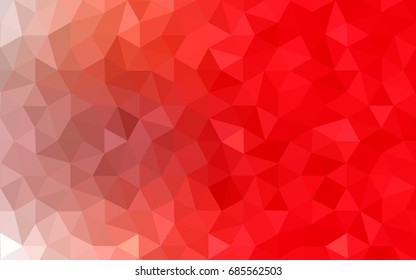 Light Red vector modern geometrical abstract background. Texture, new background. Geometric background in Origami style with gradient. 
