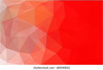 Light Red vector modern geometrical abstract background. Texture, new background. Geometric background in Origami style with gradient. 